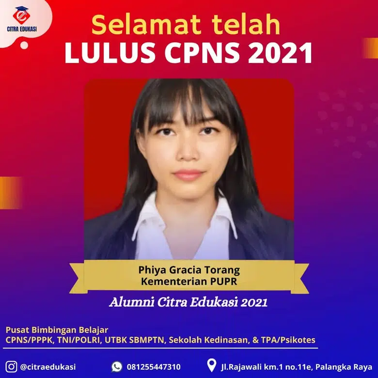 Alumni Citra Edukasi Phiya Gracia Torang