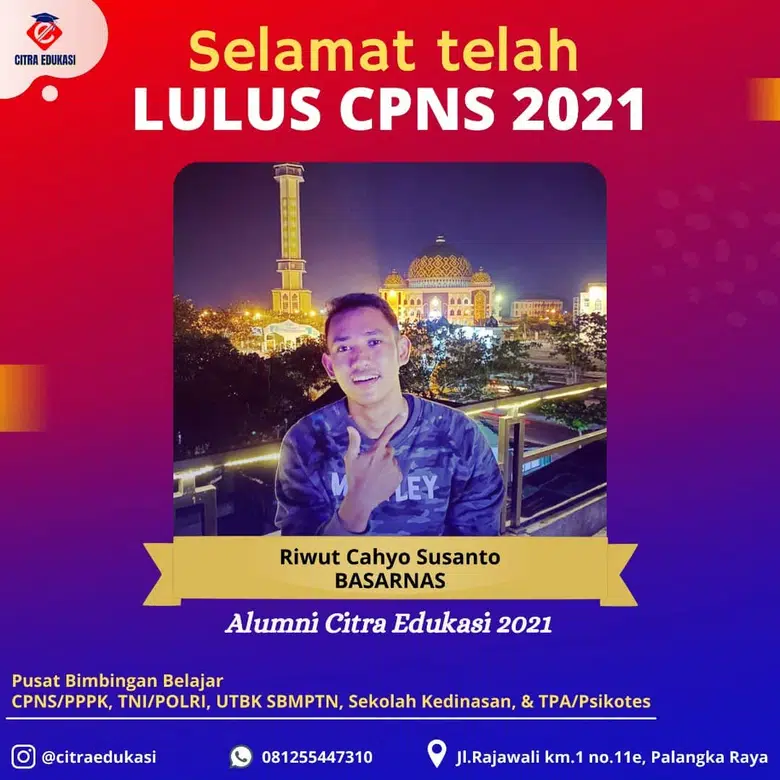 Alumni Citra Edukasi Riwut Cahyo Susanto