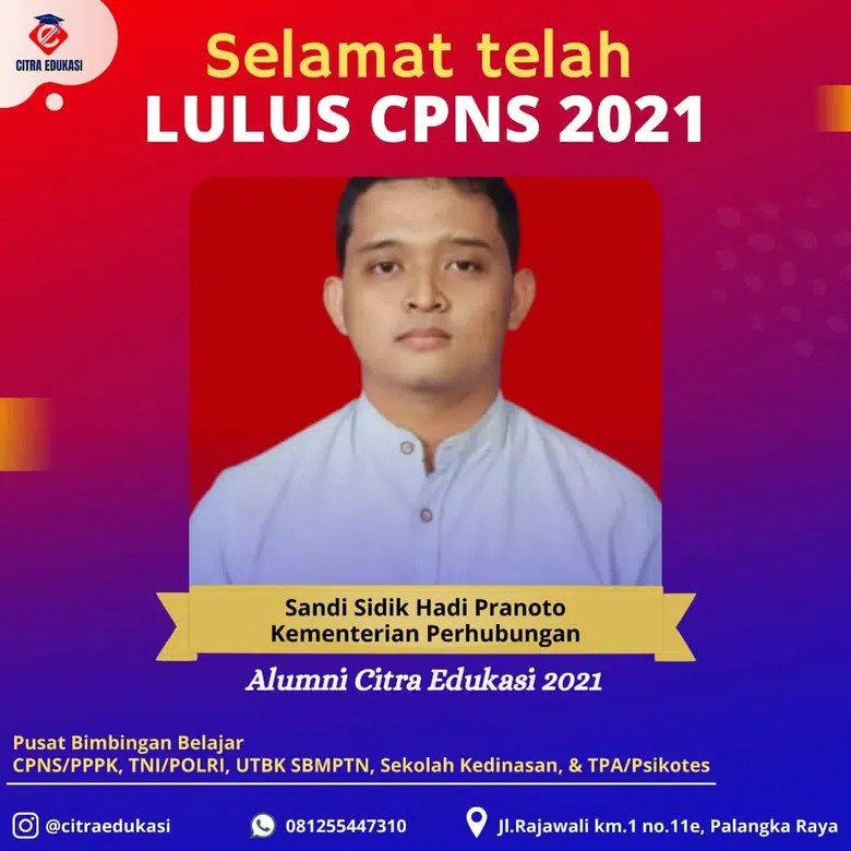 Alumni Citra Edukasi Sandi Sidik Hadi Pranoto