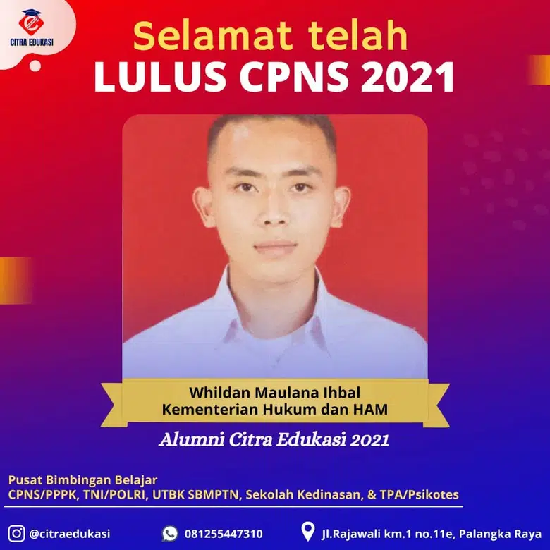 Alumni Citra Edukasi Whildan Maulana Ihbal
