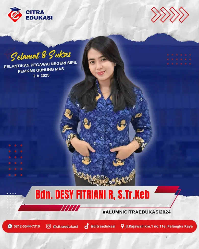 Alumni Citra Edukasi Desy Fitriani Rahmasari