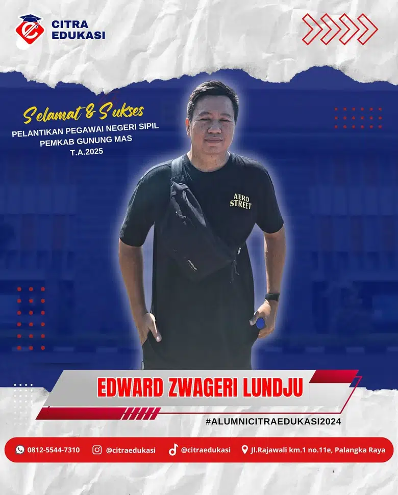 Alumni Citra Edukasi Edward Zwageri Lundju