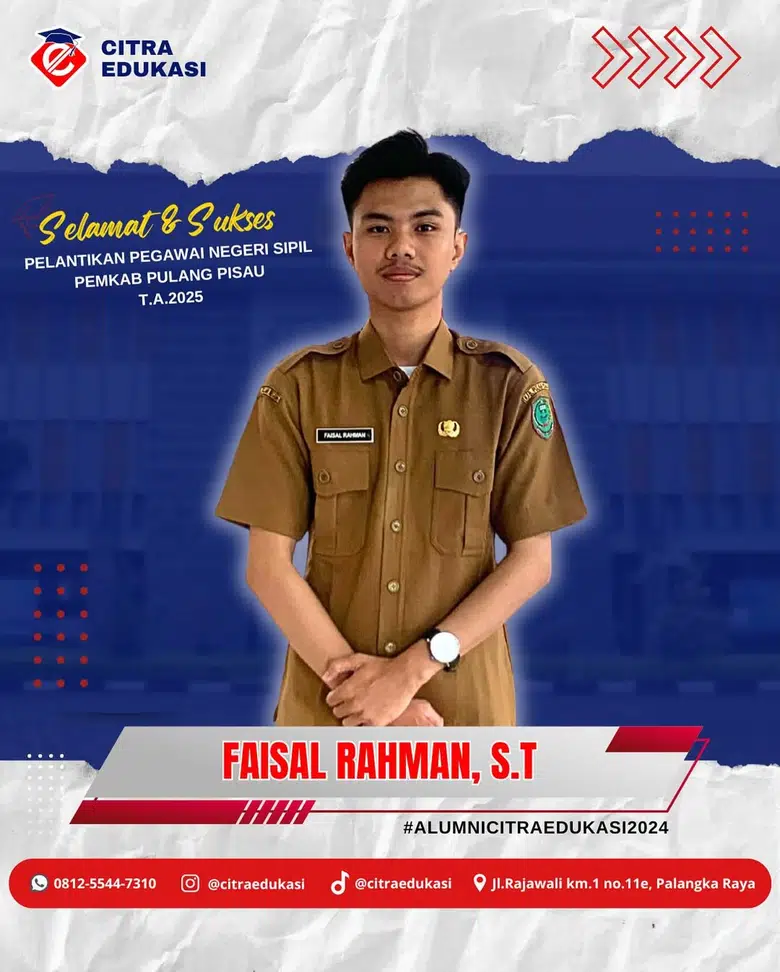 Alumni Citra Edukasi Faisal Rahman