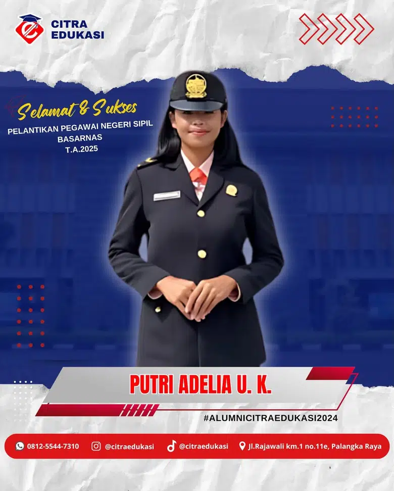 Alumni Citra Edukasi Putri Adelia U. K.