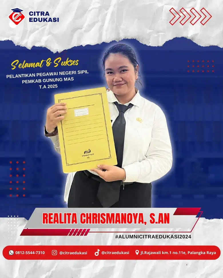 Alumni Citra Edukasi Realita Chrismanoya