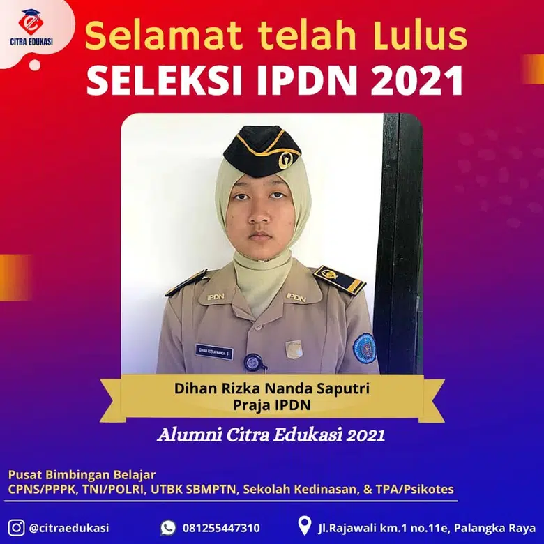 Alumni Citra Edukasi Dihan Rizka Nanda Saputri