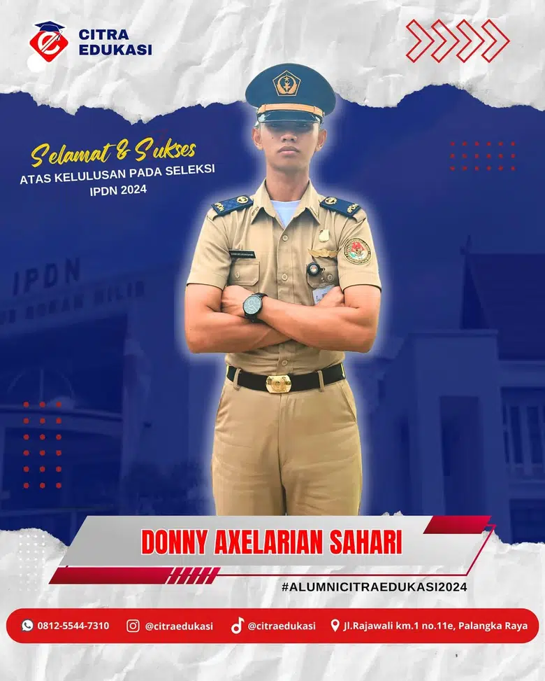 Alumni Citra Edukasi Donny Axelarian Sahari