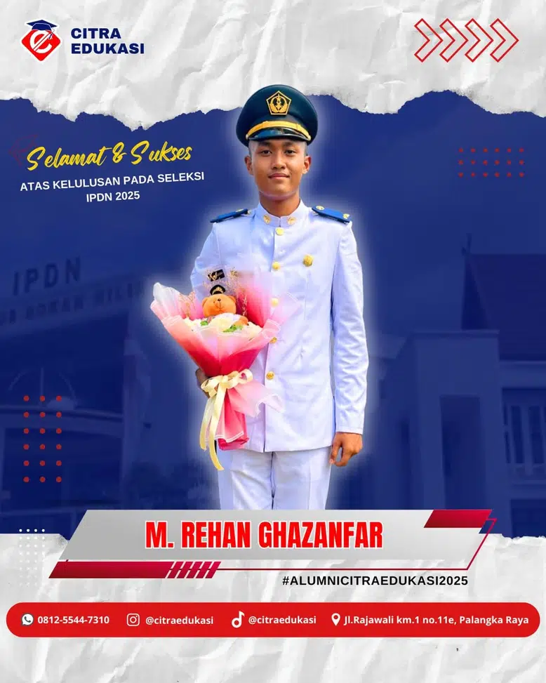 Alumni Citra Edukasi M. Rehan Ghazanfar
