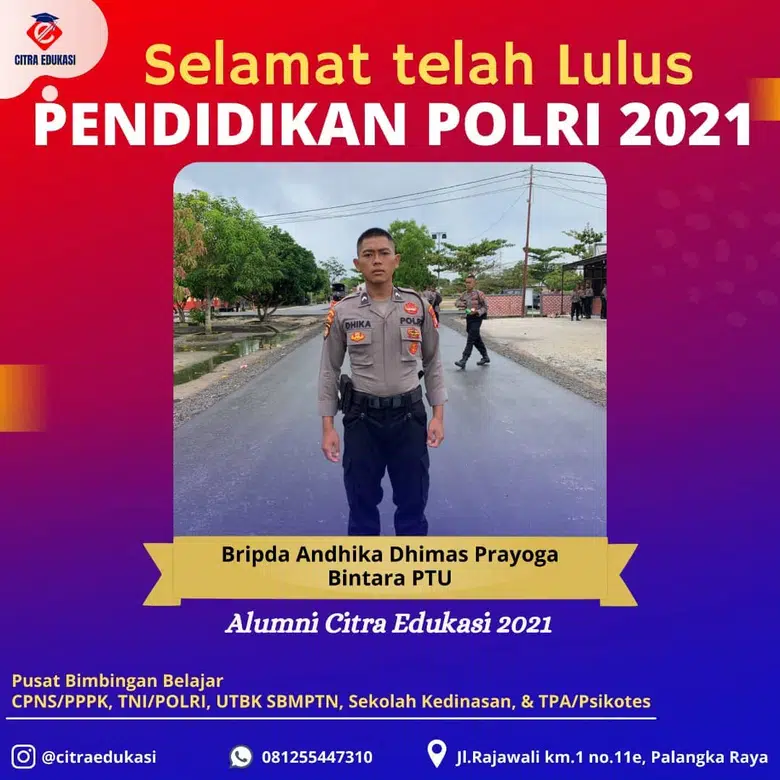 Alumni Citra Edukasi Bripda Andhika Dhimas Prayoga