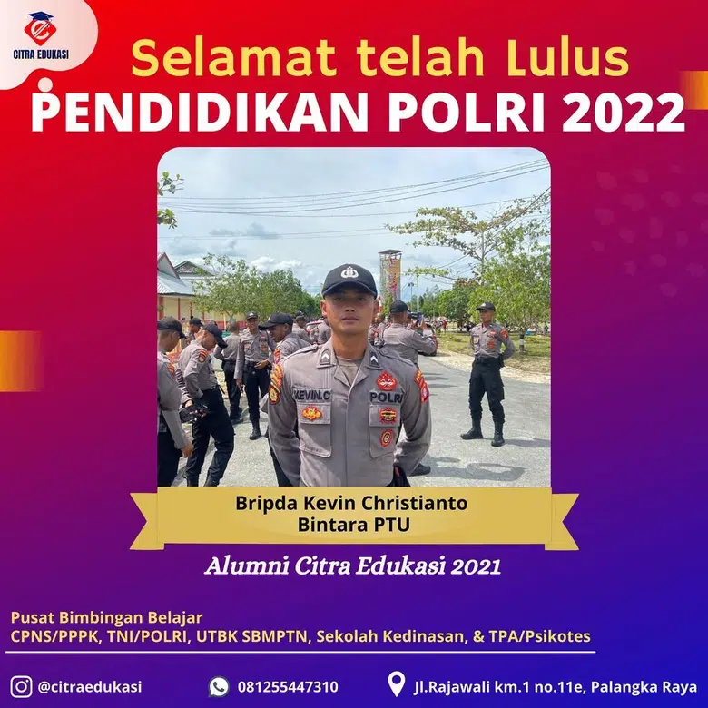 Alumni Citra Edukasi Bripda Kevin Christianto