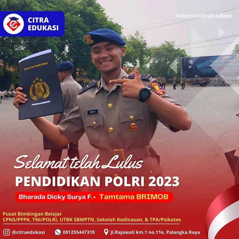 Alumni Citra Edukasi Bharada Dicky Surya F