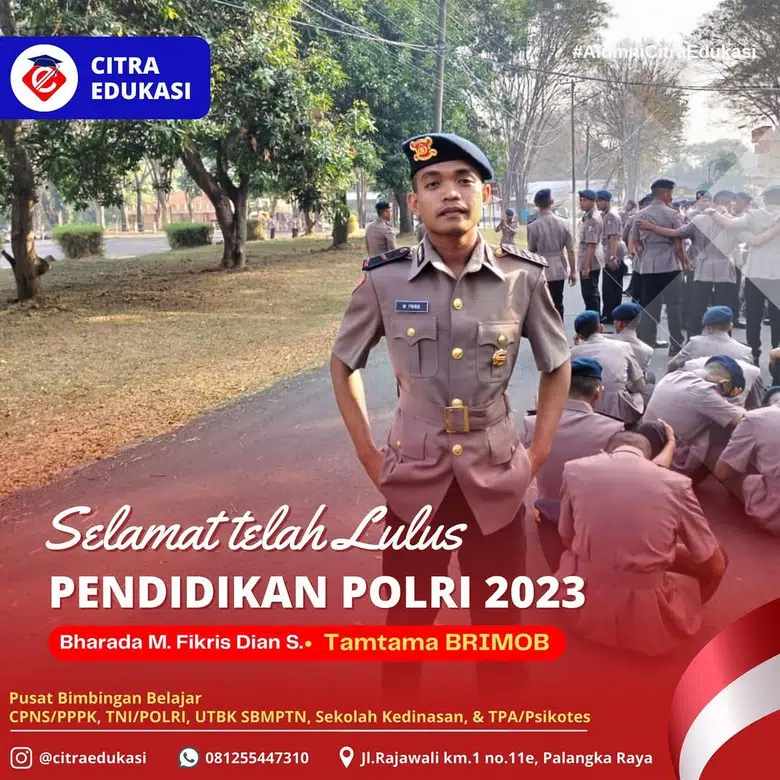 Alumni Citra Edukasi Bharada M. Fikris Dian Saputra
