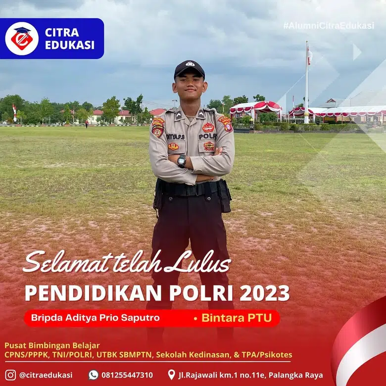 Alumni Citra Edukasi Bripda Aditya Prio Saputro