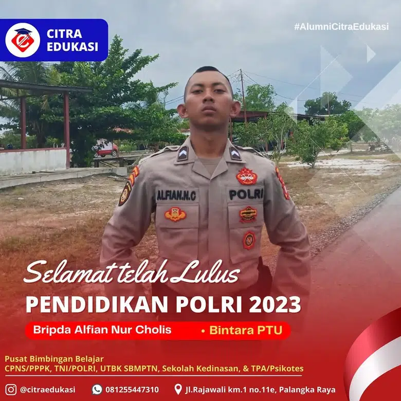 Alumni Citra Edukasi Bripda Alfian Nur Cholis