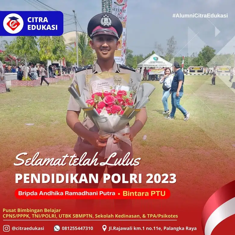 Alumni Citra Edukasi Bripda Andhika Ramadhani Putra