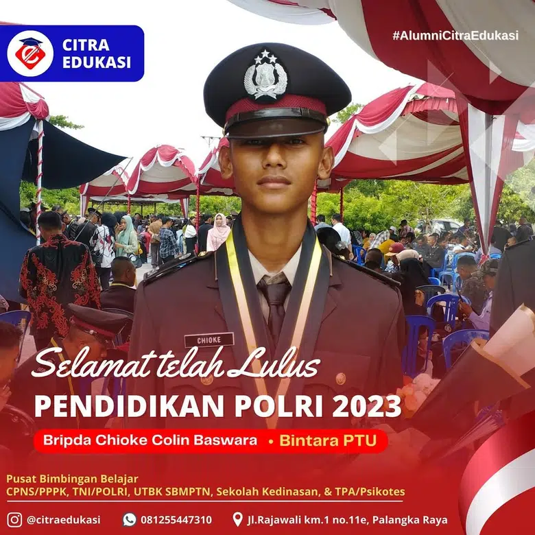 Alumni Citra Edukasi Bripda Chioke Collin Baswara