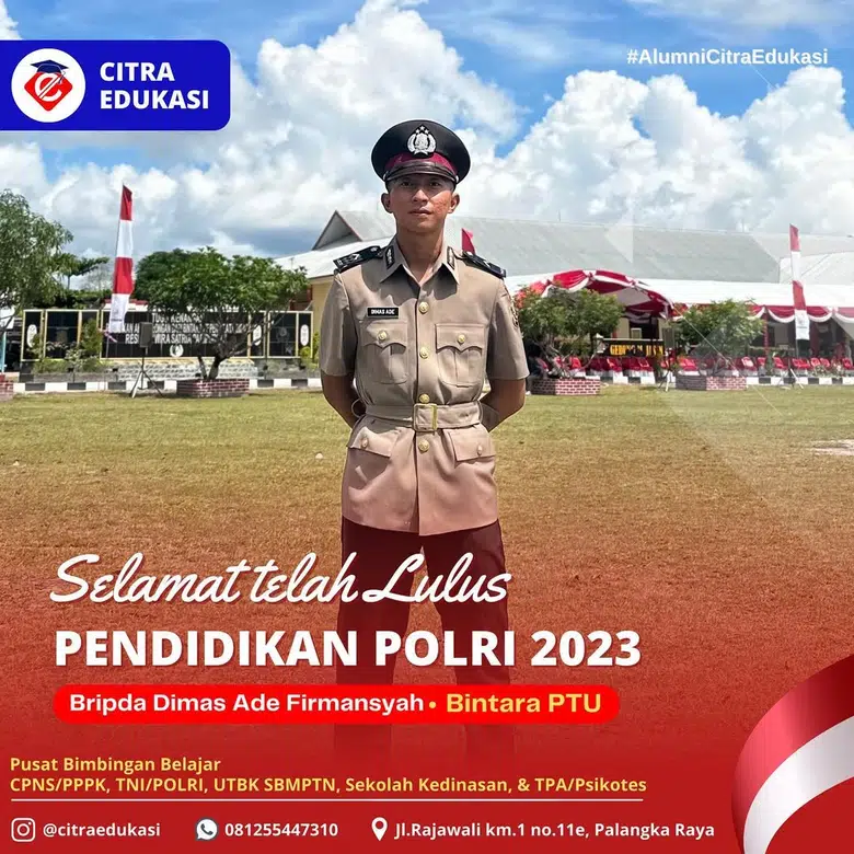 Alumni Citra Edukasi Bripda Dimas Ade Firmansyah