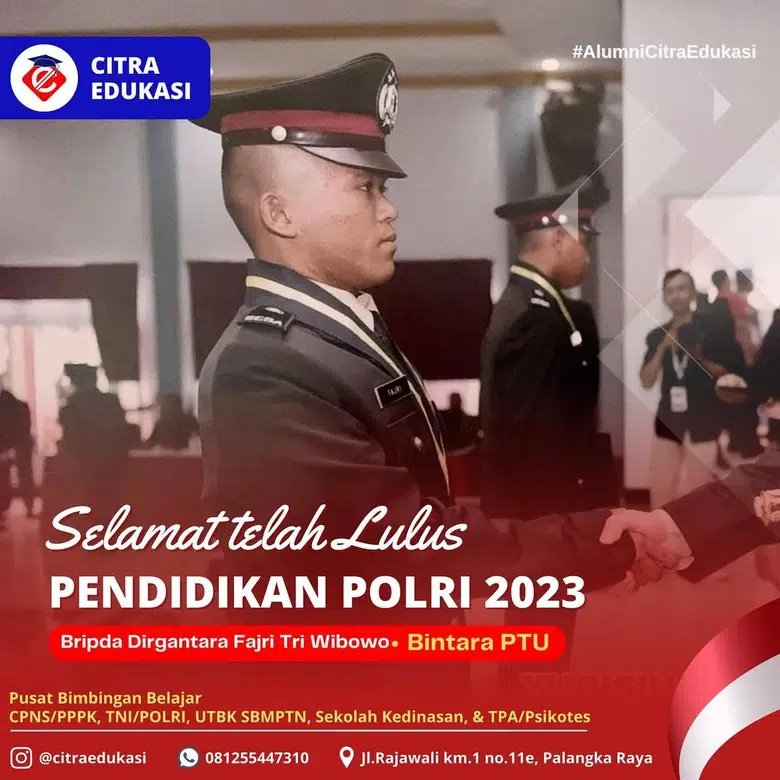 Alumni Citra Edukasi Bripda Dirgantara Fajri Tri Wibowo