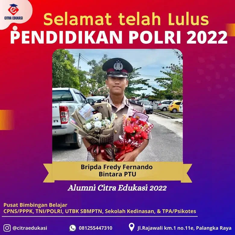 Alumni Citra Edukasi Bripda Fredy Fernando