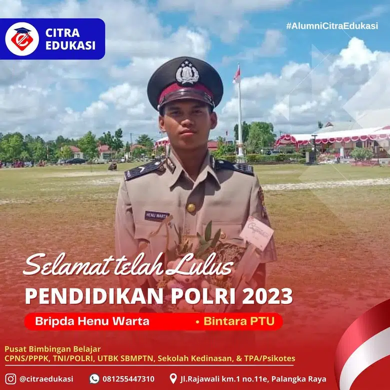 Alumni Citra Edukasi Bripda Henu Warta