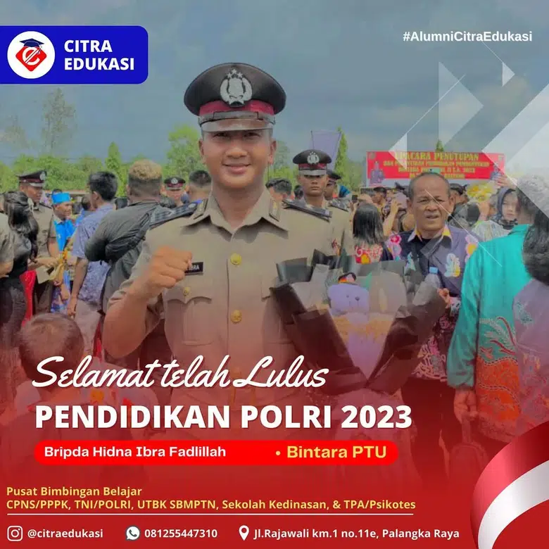 Alumni Citra Edukasi Bripda Hidna Ibra Fadlillah