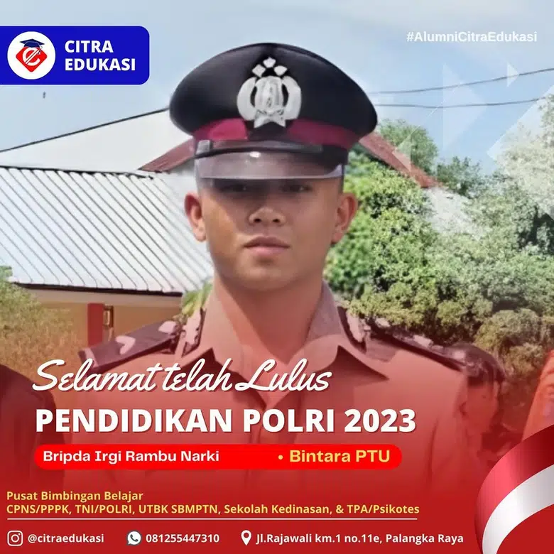 Alumni Citra Edukasi Bripda Irgi Rambu Narki