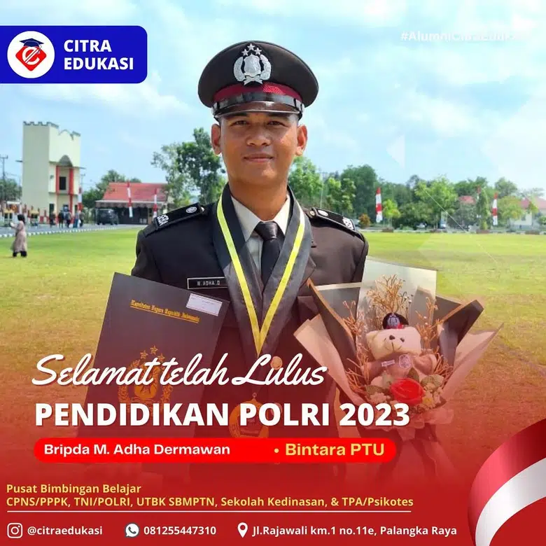 Alumni Citra Edukasi Bripda M. Adha Dermawan