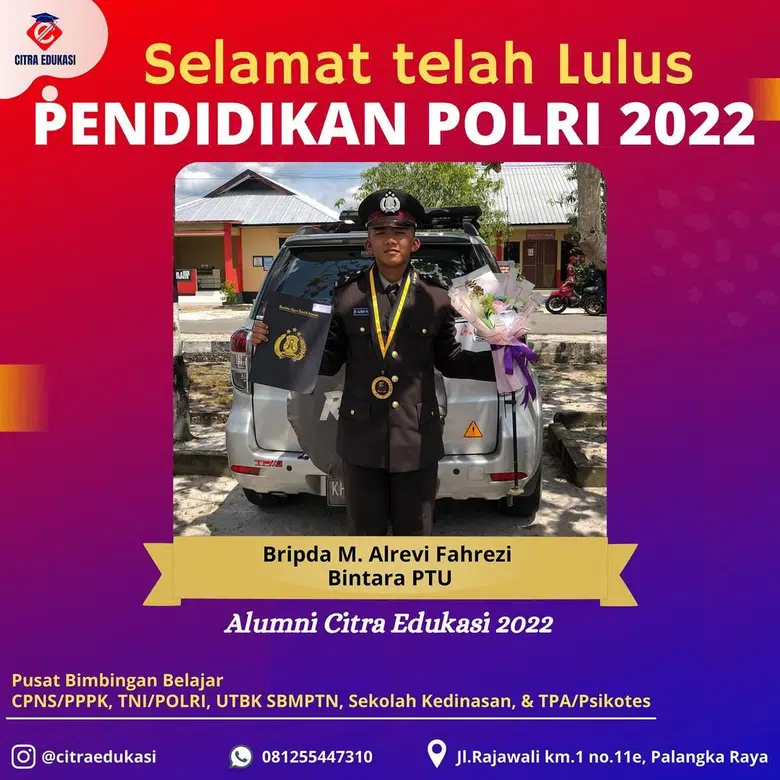 Alumni Citra Edukasi Bripda M. Alrevi Fahrezi