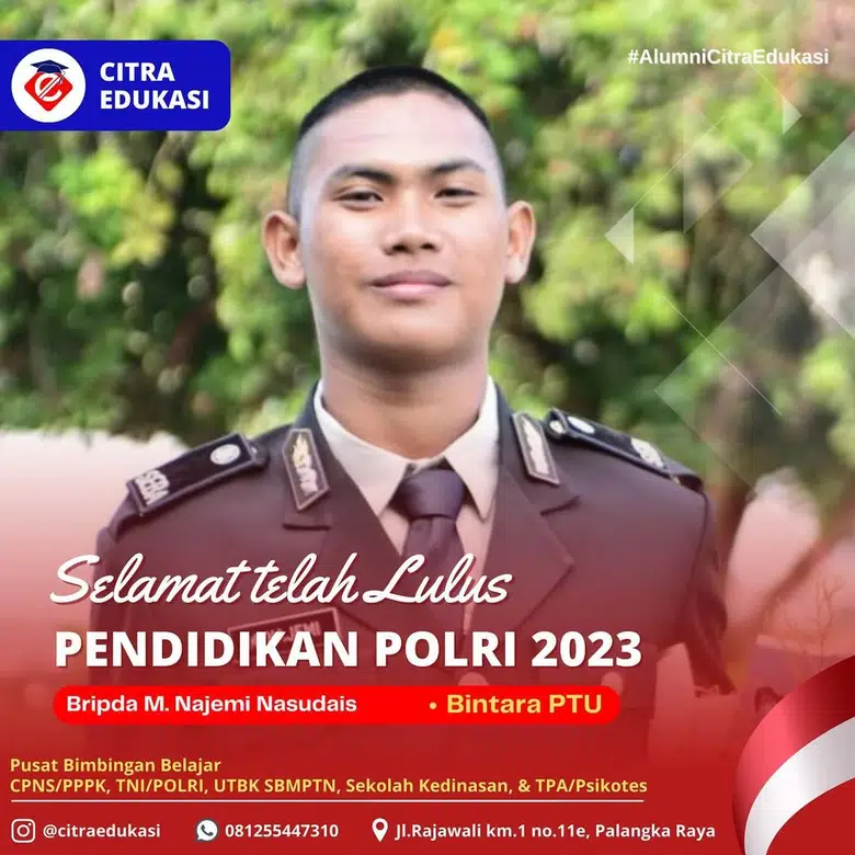 Alumni Citra Edukasi Bripda M. Najemi Nasudais