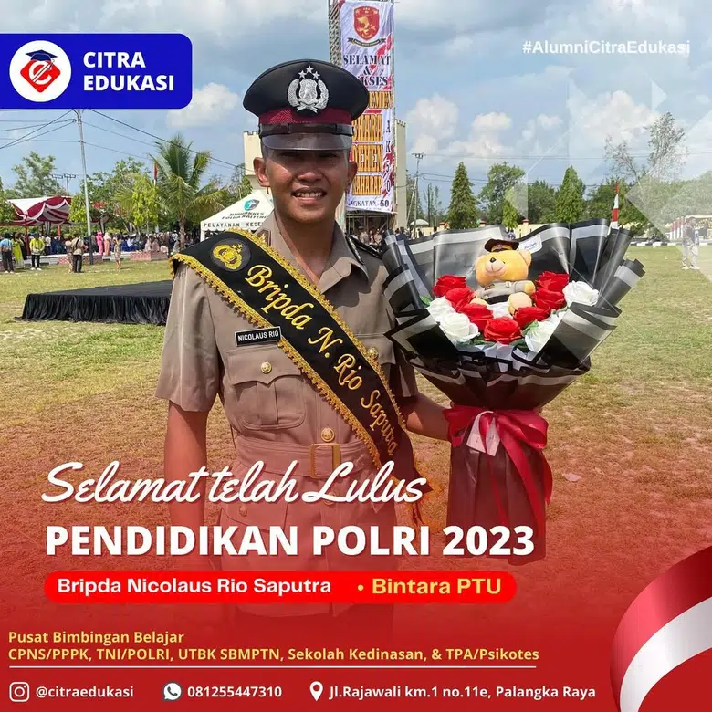 Alumni Citra Edukasi Bripda Nicolaus Rio Saputra