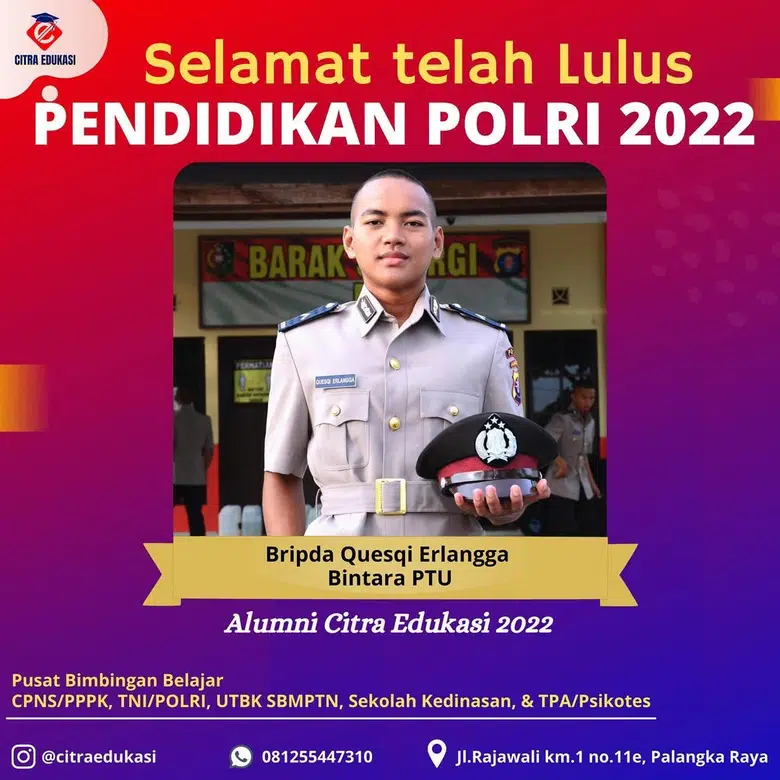 Alumni Citra Edukasi Bripda Quesqi Erlangga