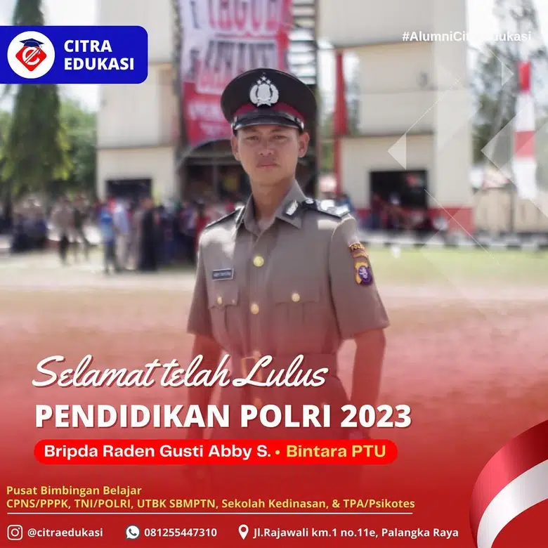Alumni Citra Edukasi Bripda Raden Gusti Abby S.