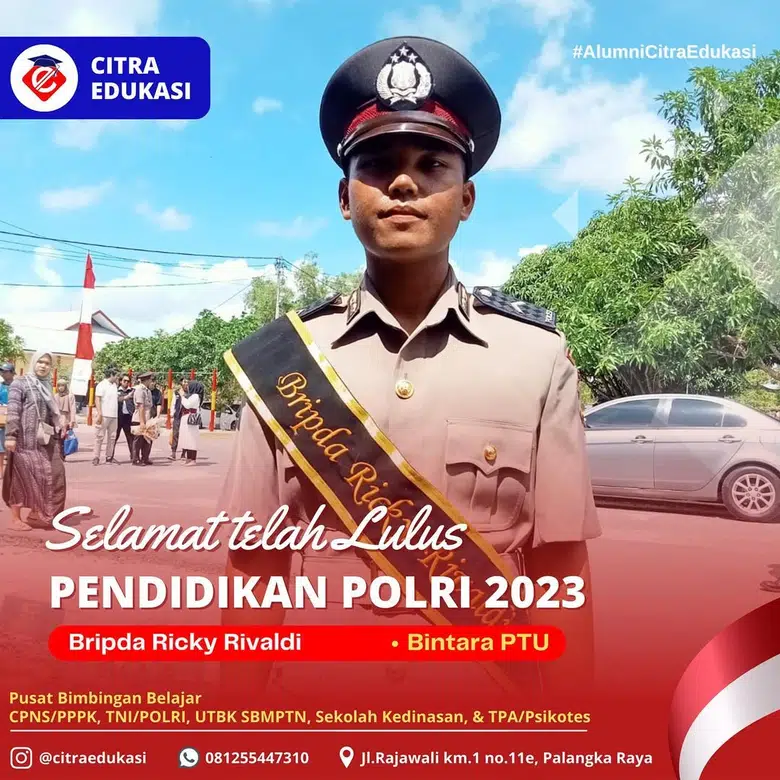 Alumni Citra Edukasi Bripda Ricky Rivaldi