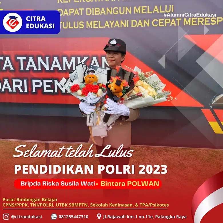 Alumni Citra Edukasi Bripda Riska Susila Wati