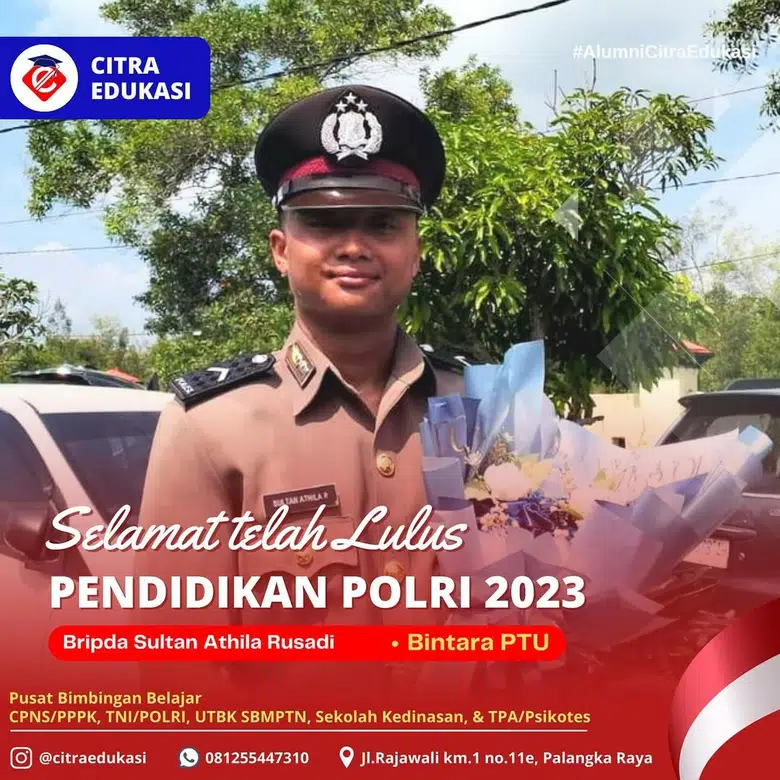 Alumni Citra Edukasi Bripda Sultan Athila Rusadi