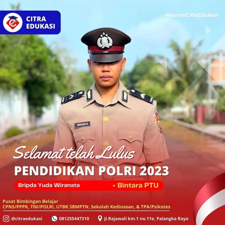Alumni Citra Edukasi Bripda Yuda Wiranata