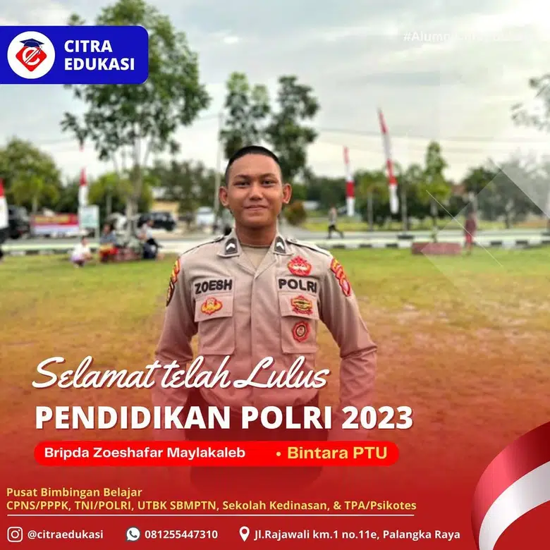 Alumni Citra Edukasi Bripda Zoeshafar Maylakaleb