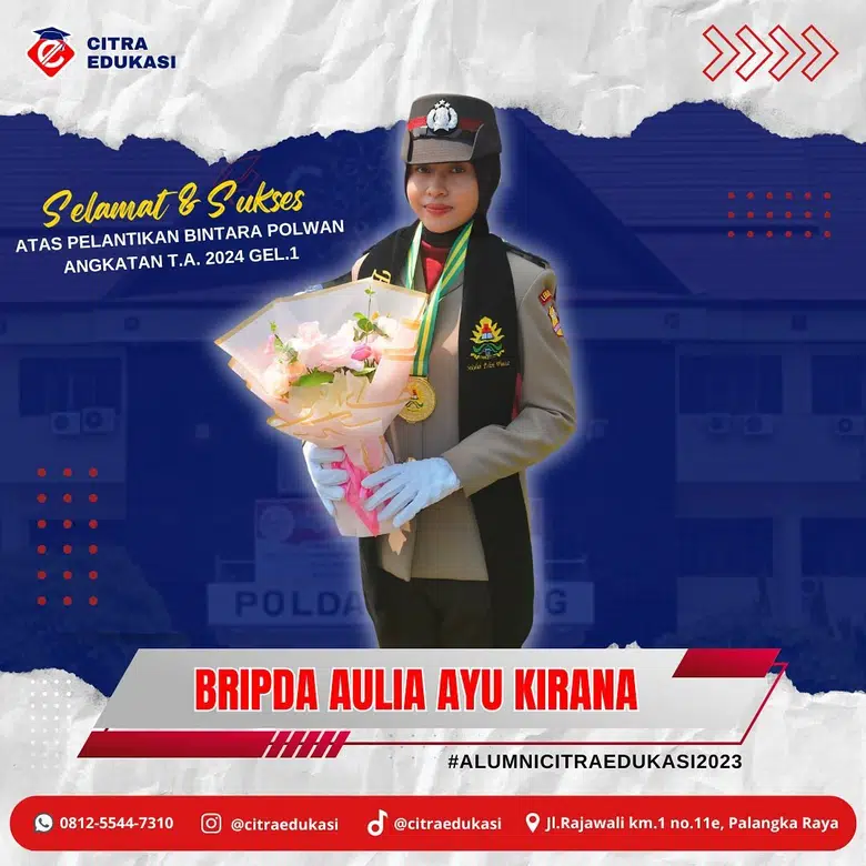 Alumni Citra Edukasi Bripda Aulia Ayu Kirana