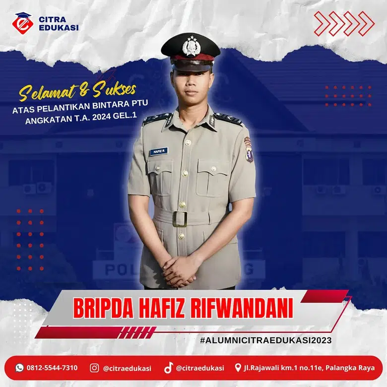 Alumni Citra Edukasi Bripda Hafiz Rifwandani