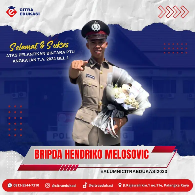 Alumni Citra Edukasi Bripda Hendriko Melosovic