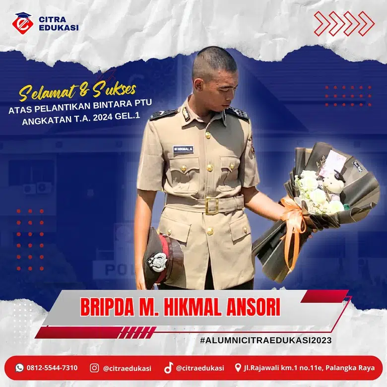 Alumni Citra Edukasi Bripda M. Hikmal Ansori