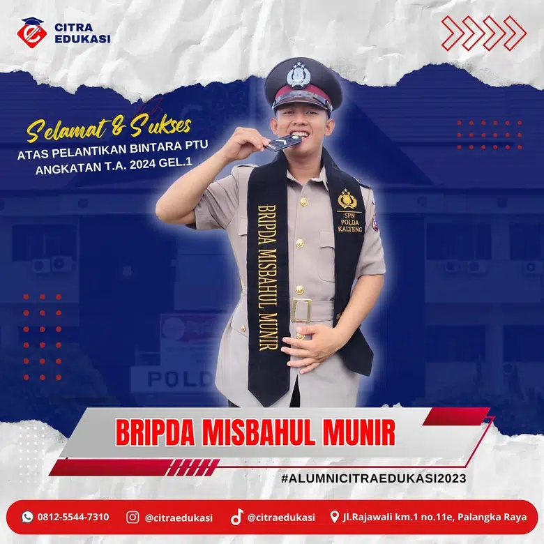 Alumni Citra Edukasi Bripda Misbahul Munir