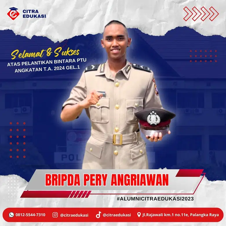 Alumni Citra Edukasi Bripda Pery Angriawan