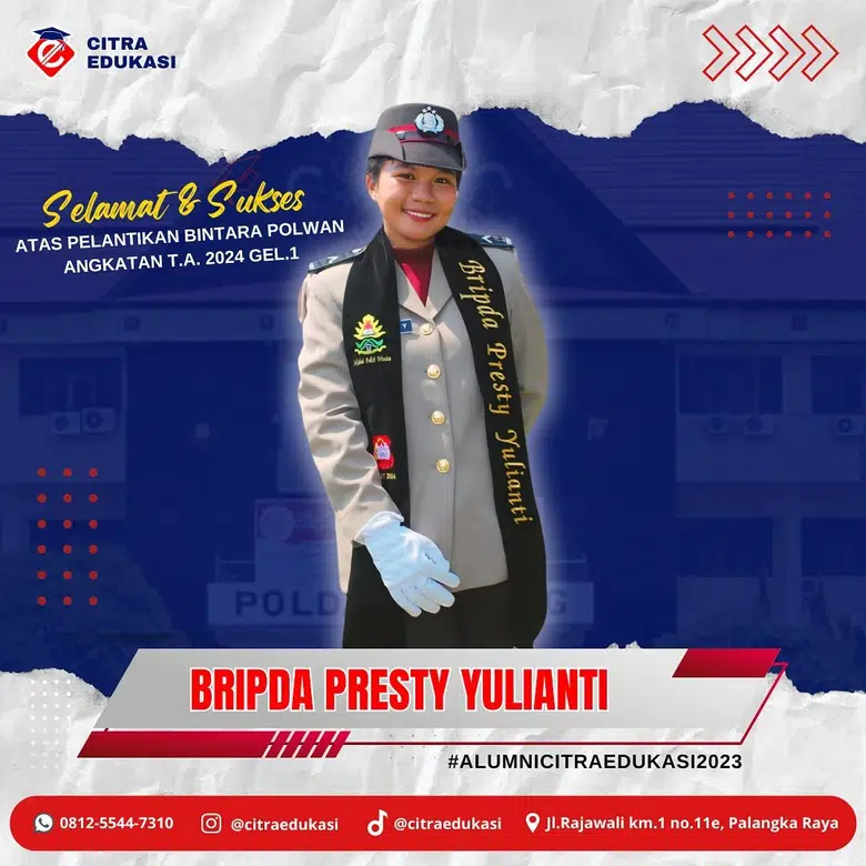 Alumni Citra Edukasi Bripda Presty Yulianti