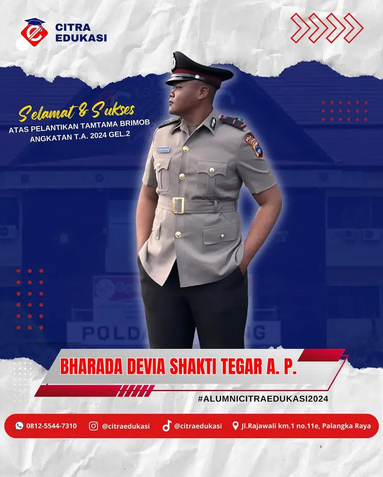 Alumni Citra Edukasi Bharada Devia Shakti Tegar A. Putra
