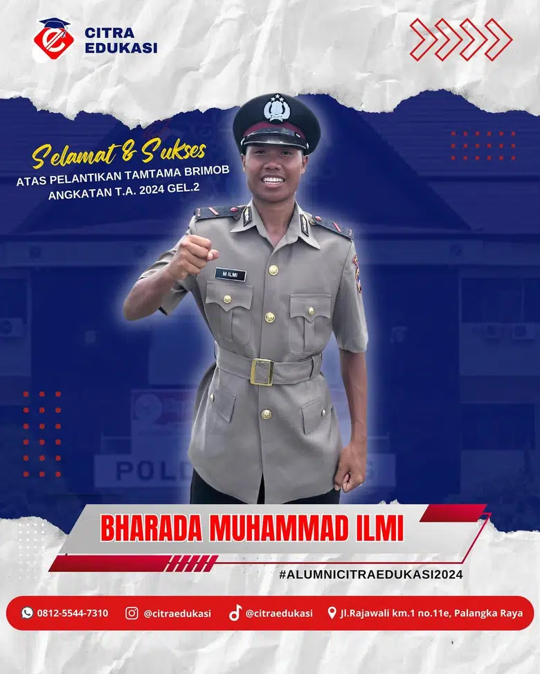 Alumni Citra Edukasi Bharada Muhammad Ilmi