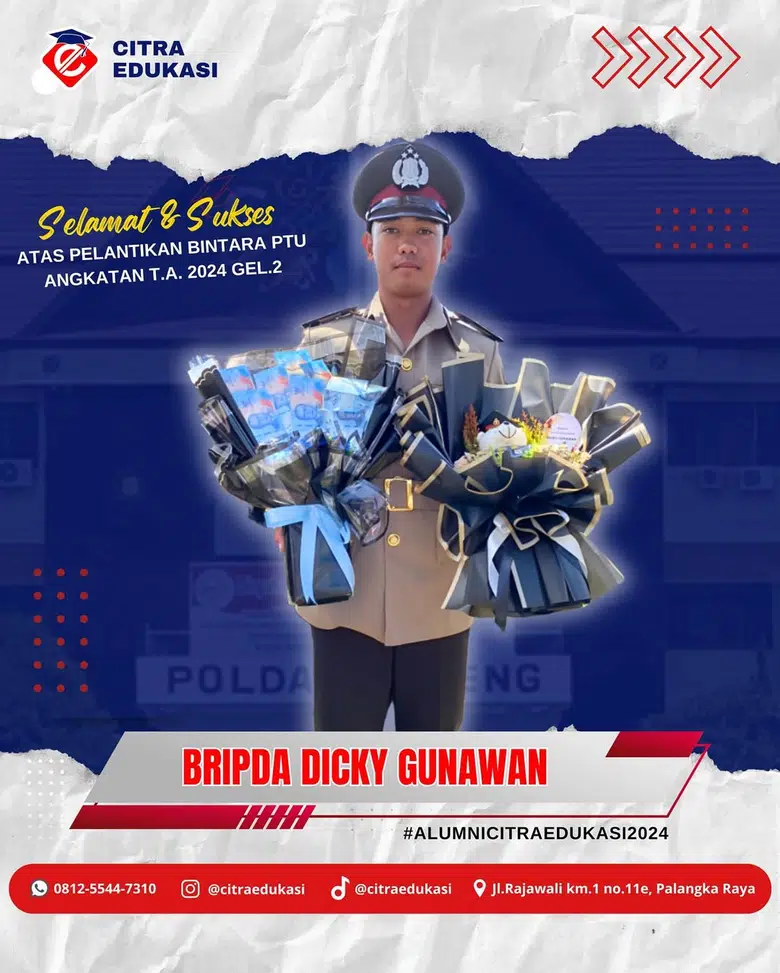 Alumni Citra Edukasi Bripda Dicky Gunawan
