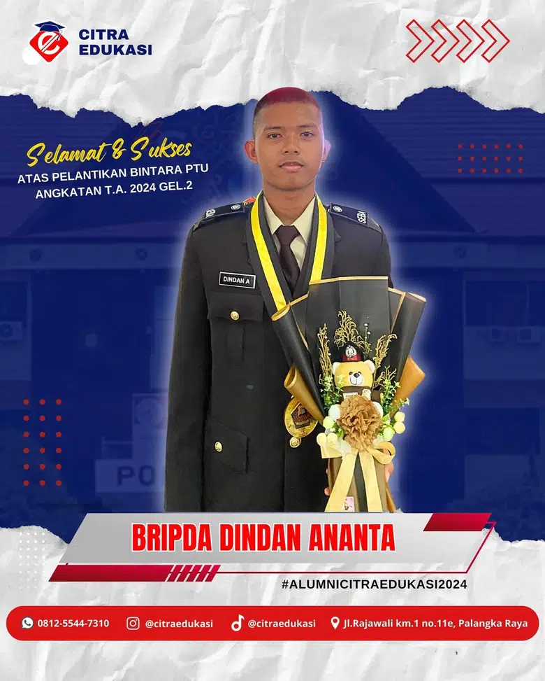 Alumni Citra Edukasi Bripda Dindan Ananta