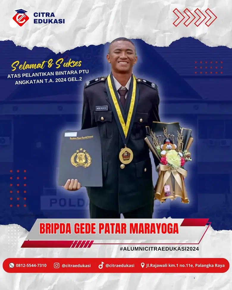 Alumni Citra Edukasi Bripda Gede Patar Marayoga