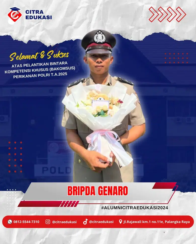 Alumni Citra Edukasi Bripda Genaro